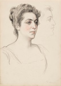 Schizzo per un ritratto di donna da Albert Edelfelt