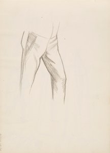 La parte inferiore del corpo maschile da Albert Edelfelt