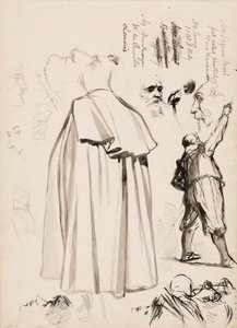 Figure maschili, volti da Albert Edelfelt