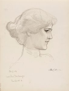 Signora Flore Deschamps da Albert Edelfelt