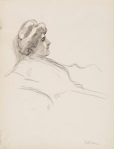 Profilo femminile (Ellan) da Albert Edelfelt