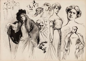 Figure femminili da Albert Edelfelt