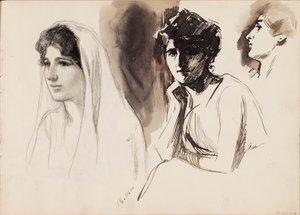 Figure femminili da Albert Edelfelt