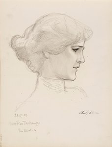 Signora Flore Deschamps da Albert Edelfelt