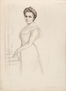 Camille Vallery-Radot, schizzo per un ritratto da Albert Edelfelt