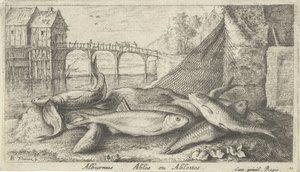 Alburni su una riva del fiume da Albert Flamen