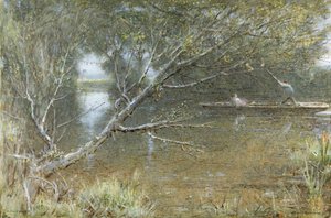 Un canale del Tamigi da Albert Goodwin