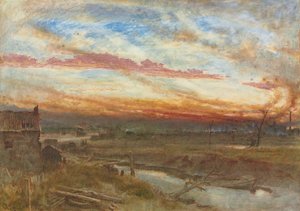 Un tramonto nei distretti industriali da Albert Goodwin
