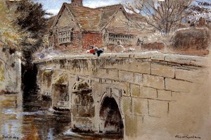 Ponte della Gru, Salisbury da Albert Goodwin