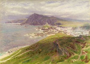 La costa a Ilfracombe, North Devon da Albert Goodwin