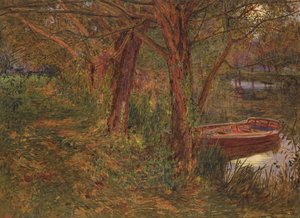 Il fiume al crepuscolo da Albert Goodwin