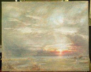 Venezia dal cimitero ebraico da Albert Goodwin