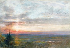 Venezia dalla terraferma da Albert Goodwin