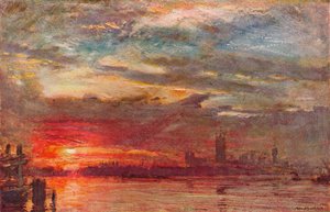 Tramonto a Westminster, 1900