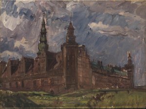 Kronborg visto da sud-est da Albert Gottschalk