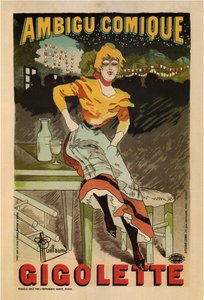 Ambigu Comique, Gigolette, 1896 da Albert Guillaume