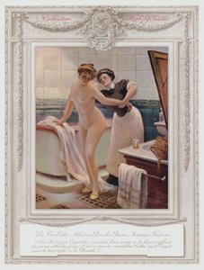 Belle Époque Parigi, Signora alla moda che fa il bagno da Albert Guillaume