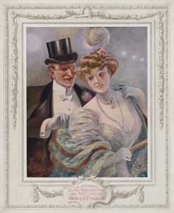 Belle Époque Parigi, Signora alla moda con il suo ammiratore da Albert Guillaume