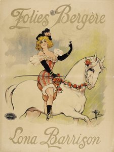 Folies Bergères. Lona Barrison, c. 1895 da Albert Guillaume