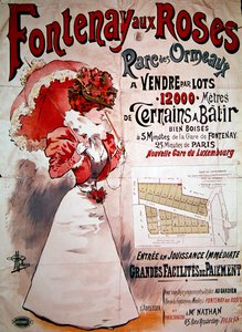 Poster pubblicitario degli orti nel Parc des Ormeaux, Fontenay-aux-Roses