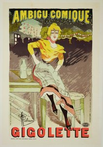 Riproduzione di un poster pubblicitario 