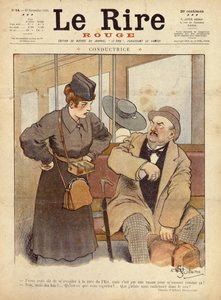 Il capotreno, vignetta da Le Rire Rouge, 27 novembre 1915 da Albert Guillaume