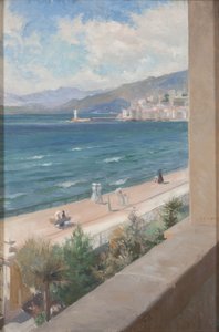 Dalla mia finestra a Cannes, 1891 da Albert Gustaf Aristides Edelfelt