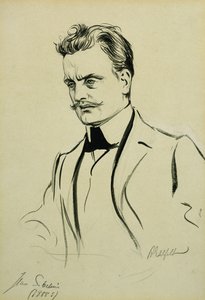 Ritratto del compositore Jean Sibelius da Albert Gustaf Aristides Edelfelt