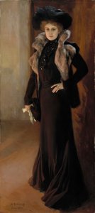 Ritratto della cantante lirica Aino Ackté da Albert Gustaf Aristides Edelfelt