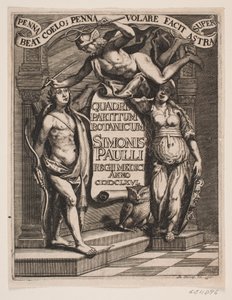 Frontespizio per Simon Paulli, "Quadripartitum Botanicum", 1667 da Albert Haelwegh