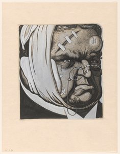 Caricatura di Abraham Kuyper, dopo il viaggio a Bruxelles e il caso di Heeckeren