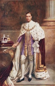 Re Giorgio VI in abiti da incoronazione