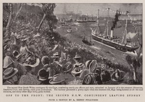 Verso il fronte, il secondo contingente del NSW che lascia Sydney