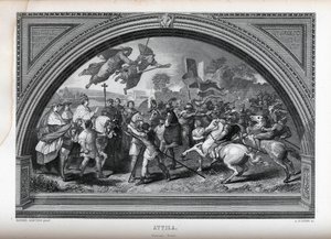 Attila dopo Raffaello, 1882 da Albert Henry Payne
