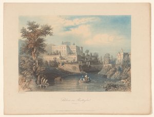 Veduta del Castello del Catajo a Battaglia Terme da Albert Henry Payne