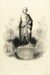Monumento a Mozart al Mozartplatz, 1842 da Albert Henry Payne