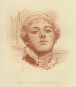 Fac-simile di un disegno a gesso da Albert Joseph (after) Moore