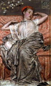 Studio di una figura drappeggiata da Albert Joseph Moore