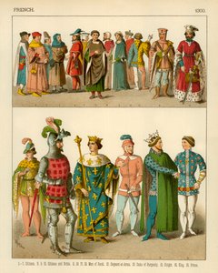 Costume francese 1300 da Albert Kretschmer