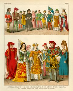 Costume francese 1400 da Albert Kretschmer