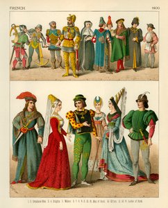 Costume francese 1400 da Albert Kretschmer