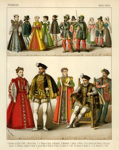 Costume francese 1550-1600 da Albert Kretschmer