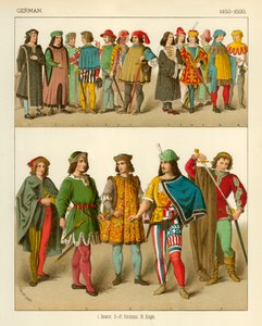 Costume tedesco 1450-1500 da Albert Kretschmer