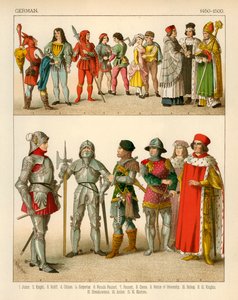 Costume tedesco 1450-1500 da Albert Kretschmer