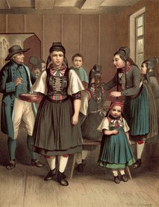Costume tedesco, Grossherzogthum Hessen Amt Biedenkopf da Albert Kretschmer