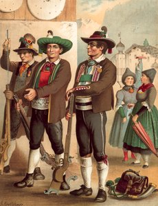 Costume tedesco, Tirolo, Oetzthal-Wippthal-Pusterthal da Albert Kretschmer