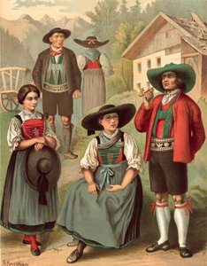 Costume tedesco, Tirolo Sarnthal da Albert Kretschmer