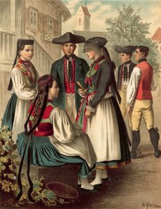 Costume tedesco, Wurtemberg Betzingen da Albert Kretschmer