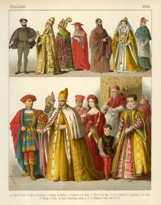 Costume italiano 1500 da Albert Kretschmer