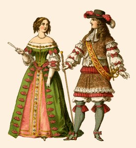 Re Luigi XIV di Francia e Maria Teresa Regina di Francia da Albert Kretschmer